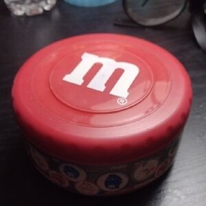 M&M'S Vibrant Red Tin and Brand New Christmas Tin